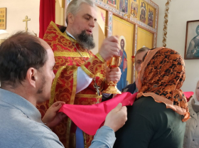 Подарим храму при доме престарелых Крест-Голгофу