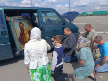 Сбор пожертвований на ремонт машины для иконы Донецкой Божией Матери