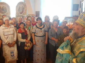 Пожертвования на крест с шаром для центрального купола Казанского храма