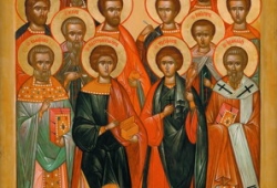 Икона Святых Двенадцати Бессребренников и Целителей