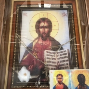 Копия чудотворной иконы "Кровоточивый Спас"