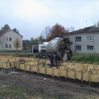 Возведения фундамента 2013 год