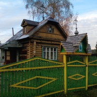 Временный храм - молитвенная изба. 
