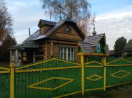 Временный храм - молитвенная изба. 