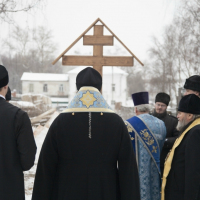 Освящение закладного камня в 2014 году