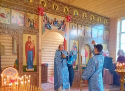 В храме вмч.Димитрия Солунского с.Ульяновка начались работы по подведению коммуникаций 