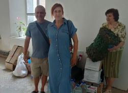 ​ВОЛОНТЕРЫ НИКОЛЬСКОГО ХРАМА ОТПРАВИЛИ ГУМАНИТАРНУЮ ПОМОЩЬ ДЛЯ ЗАПОРОЖЬЯ